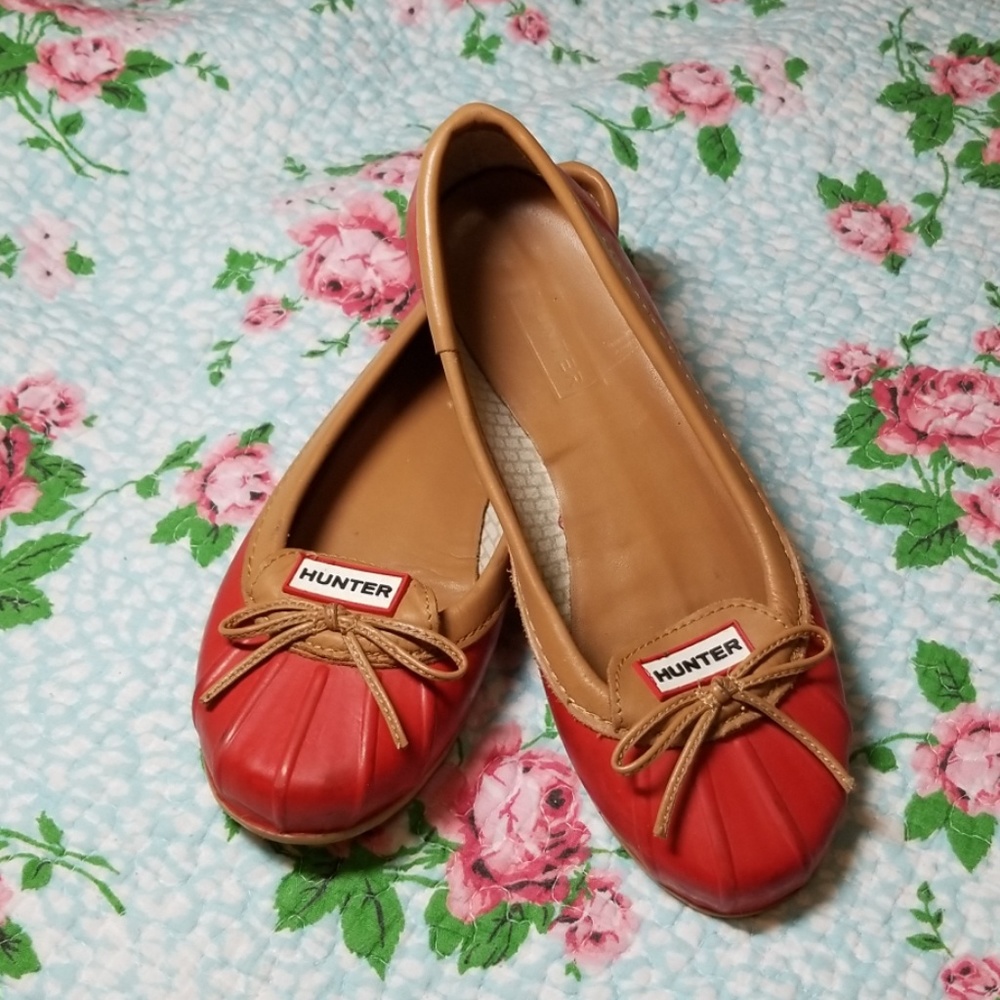 Hunter rain flats.